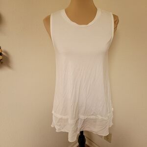 Soft Surroundings White Sleeveless Women's Top